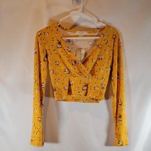 No Comment Floral Crop Top